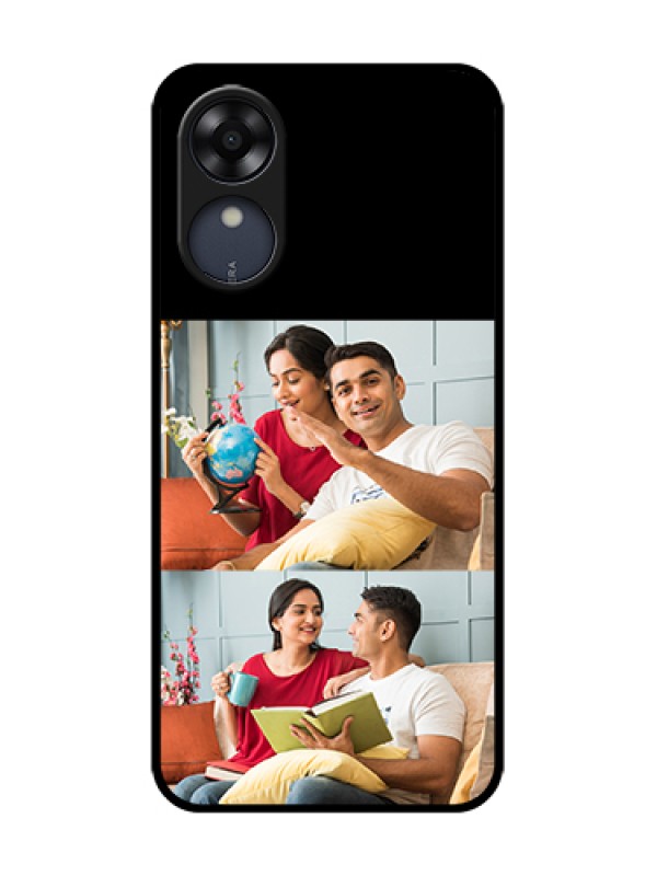 Custom Oppo A17k Custom Metal Phone Case - 2 Images Design