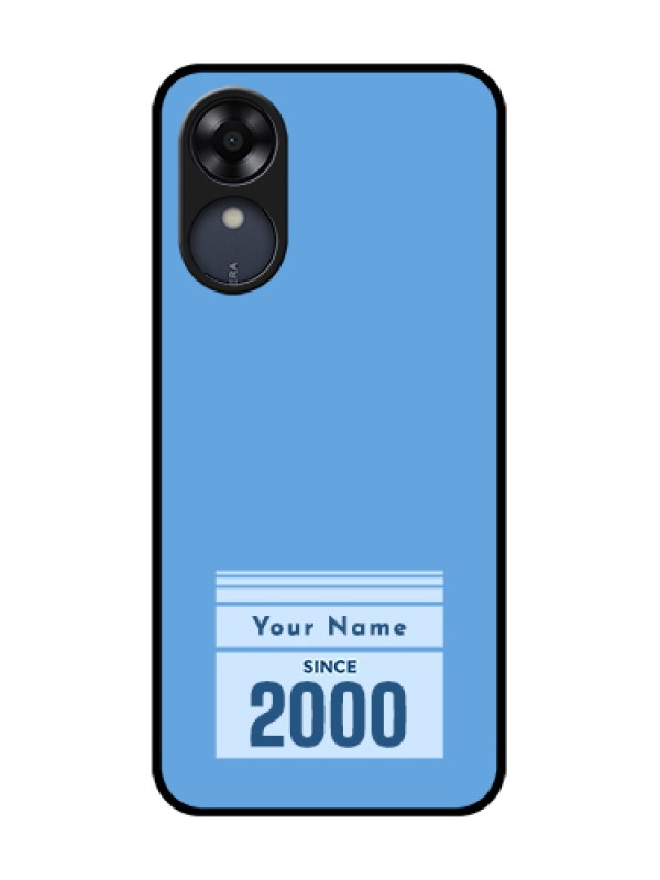 Custom Oppo A17k Custom Metal Phone Case - Custom Year Of Birth Design