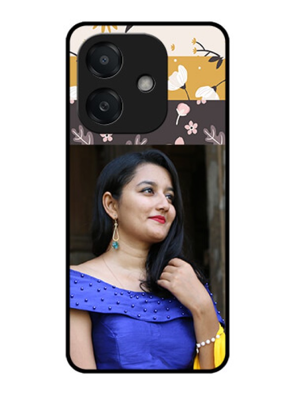 Custom Oppo A3 5G Custom Metal Phone Case - Stylish Floral Design