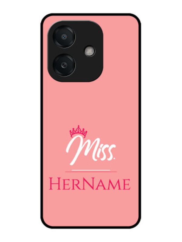 Custom Oppo A3 5G Custom Metal Phone Case - Mrs With Name Design