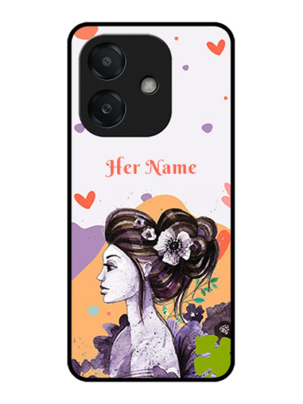 Custom Oppo A3 5G Custom Metal Phone Case - Woman And Nature Design