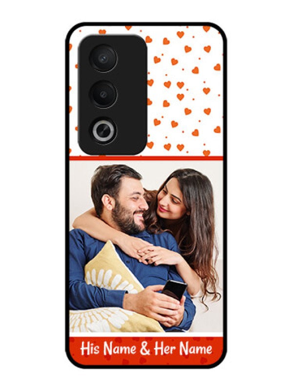 Custom Oppo A3 Pro 5G Custom Metal Phone CaseOrange Love Symbol Design