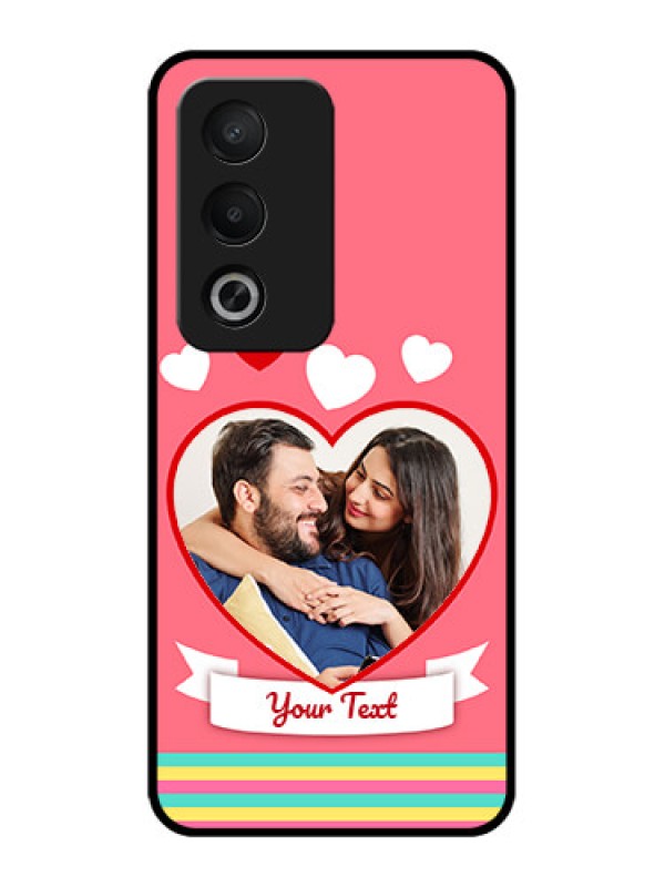 Custom Oppo A3 Pro 5G Custom Metal Phone CaseLove Shapes Doodle Design