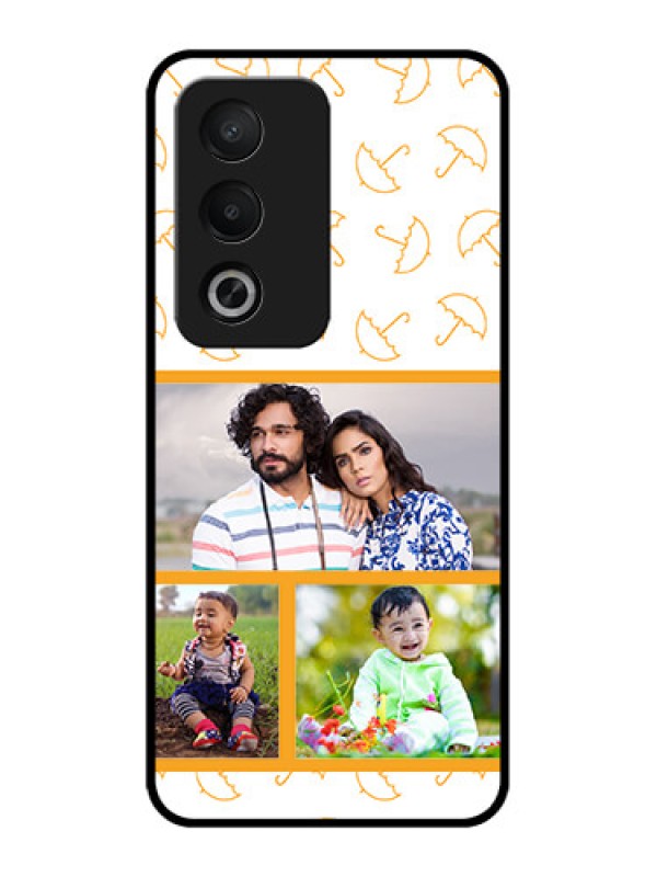 Custom Oppo A3 Pro 5G Custom Metal Phone CaseYellow Pattern Design