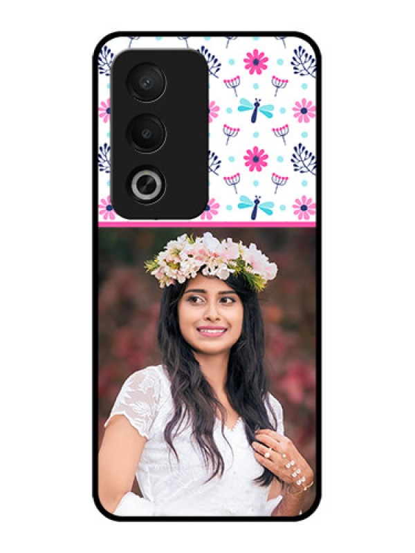 Custom Oppo A3 Pro 5G Custom Metal Phone CaseColorful Flower Design