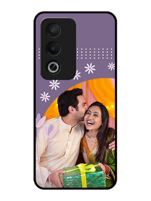 Custom Oppo A3 Pro 5G Custom Metal Phone CaseLavender Flowers Design