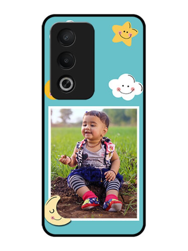 Custom Oppo A3 Pro 5G Custom Metal Phone CaseSmiley Kids Stars Design