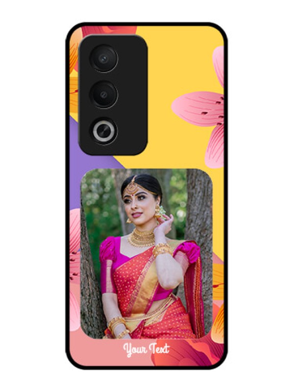 Custom Oppo A3 Pro 5G Custom Metal Phone Case3 Image With Vintage Floral Design