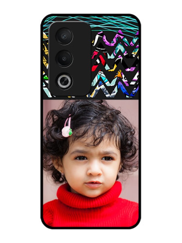 Custom Oppo A3 Pro 5G Custom Metal Phone CaseNeon Abstract Design