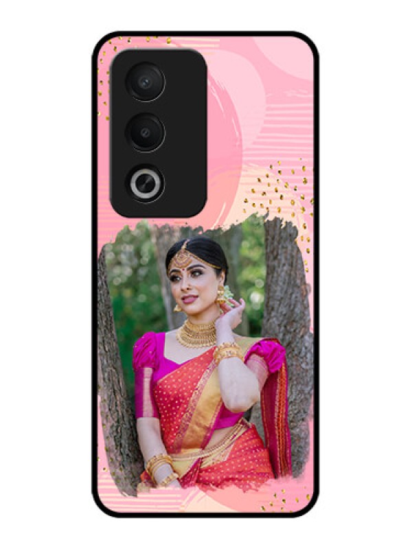 Custom Oppo A3 Pro 5G Custom Metal Phone CaseGold Glitter Splash Design