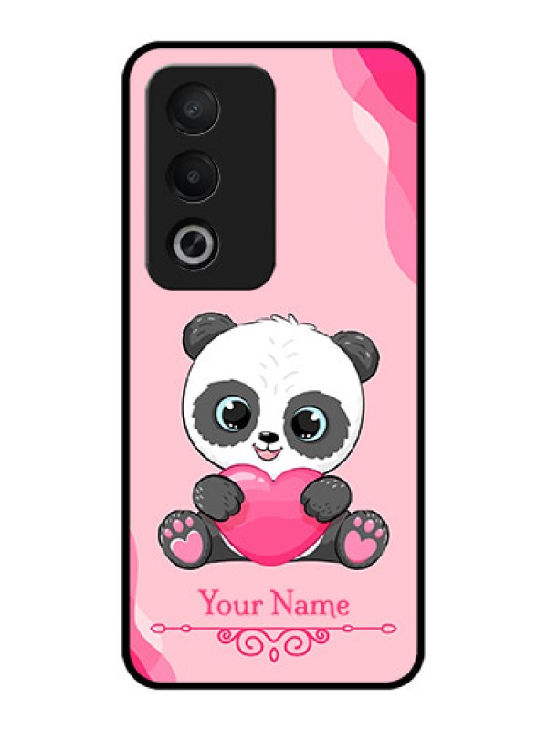 Custom Oppo A3 Pro 5G Custom Metal Phone CaseCute Panda Design