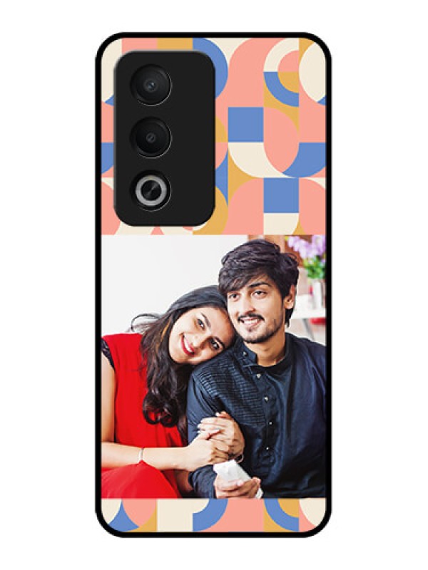 Custom Oppo A3 Pro 5G Custom Metal Phone CaseSemi - Circle Maze Pattern Design