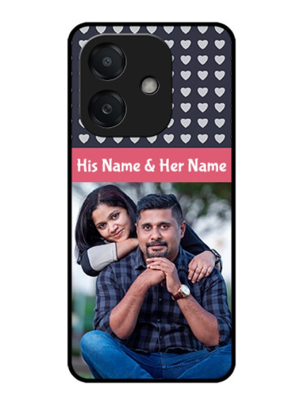 Custom Oppo A3X 4G Custom Metal Phone Case - Love Symbols Design