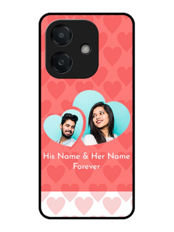 Custom Oppo A3X 4G Custom Metal Phone Case - Couple Pic Upload Design