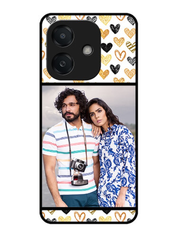 Custom Oppo A3X 4G Custom Metal Phone Case - Love Symbol Design