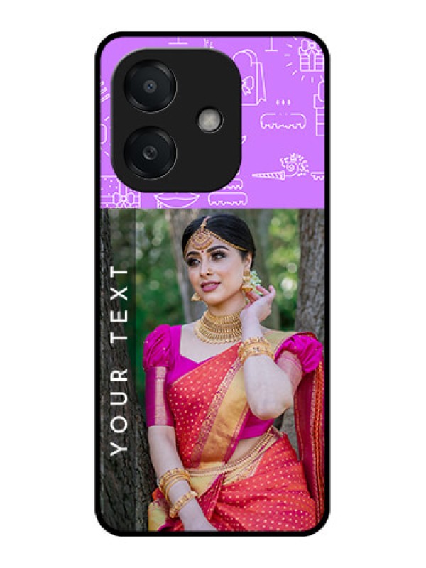 Custom Oppo A3X 4G Custom Metal Phone Case - Birthday Icons Design