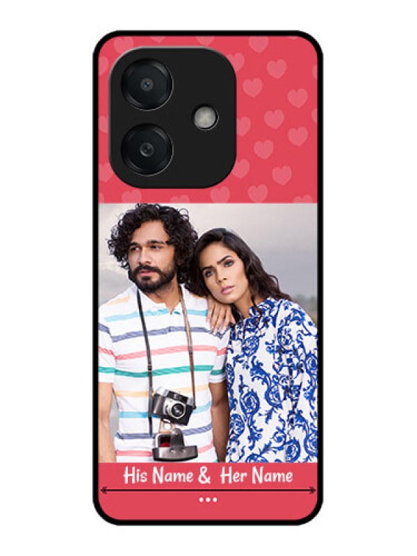 Custom Oppo A3X 4G Custom Metal Phone Case - Simple Love Design