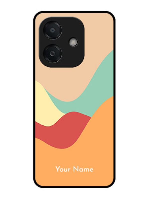 Custom Oppo A3X 4G Custom Metal Phone Case - Ocean Waves Multi - Colour Design