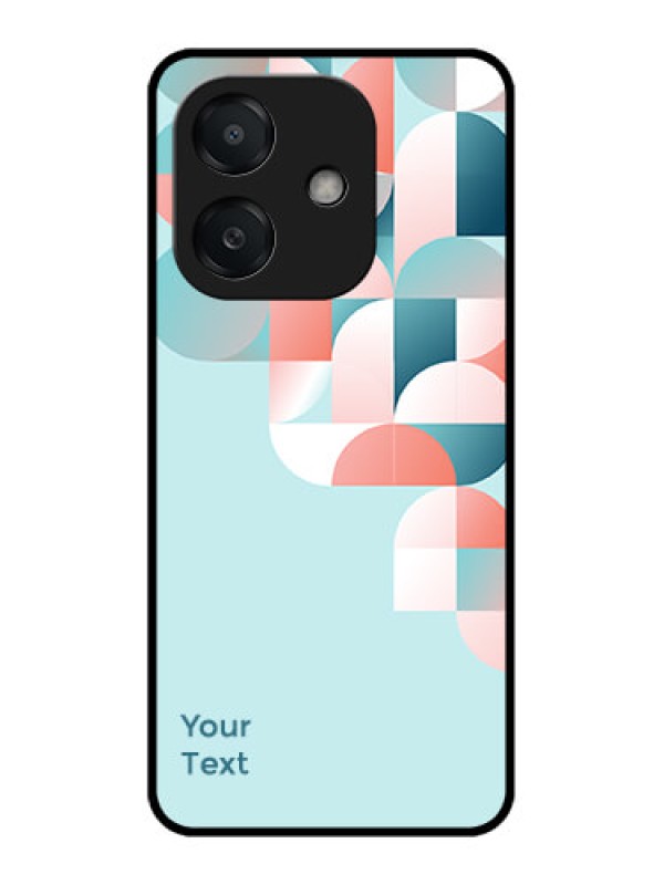 Custom Oppo A3X 4G Custom Metal Phone Case - Stylish Semi - Circle Pattern Design