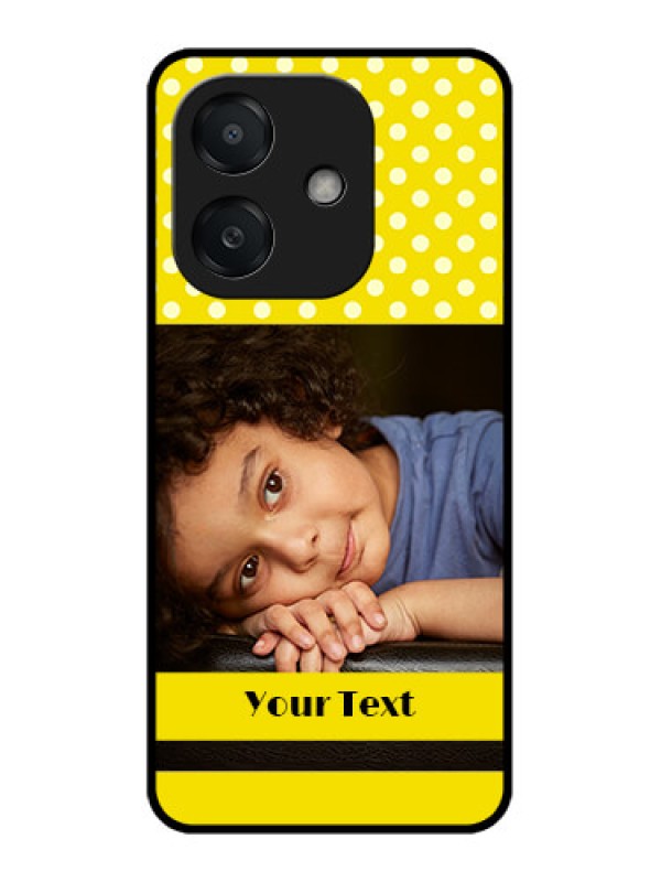 Custom Oppo A3X 5G Custom Metal Phone CaseBright Yellow Case Design