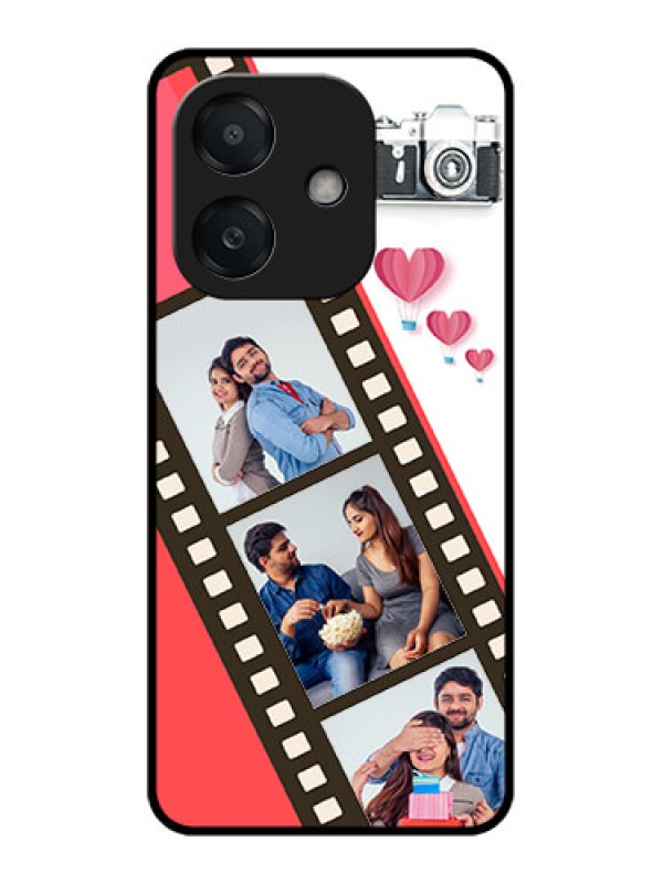 Custom Oppo A3X 5G Custom Metal Phone Case3 Image Holder With Film Reel