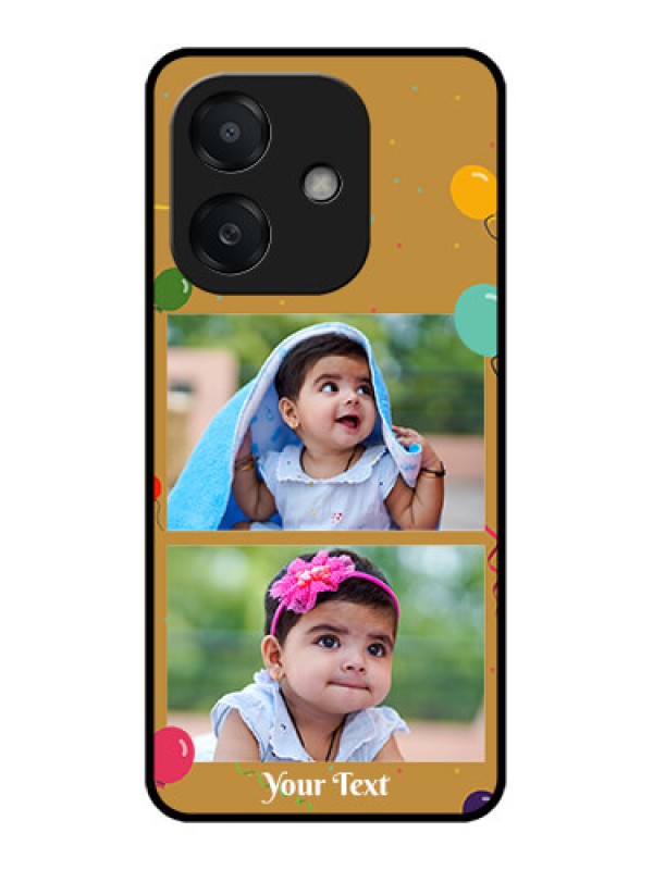 Custom Oppo A3X 5G Custom Metal Phone CaseImage Holder With Birthday Celebrations Design