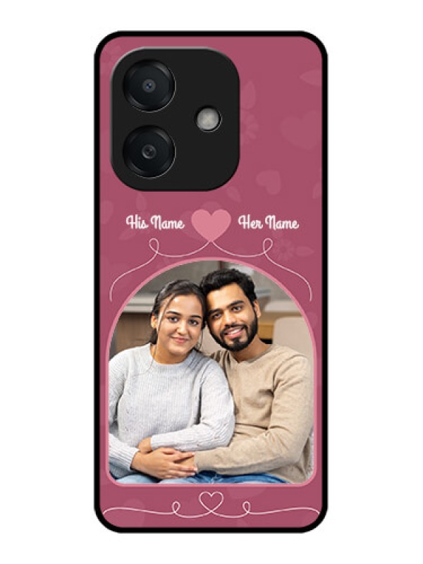 Custom Oppo A3X 5G Custom Metal Phone CaseLove Floral Design