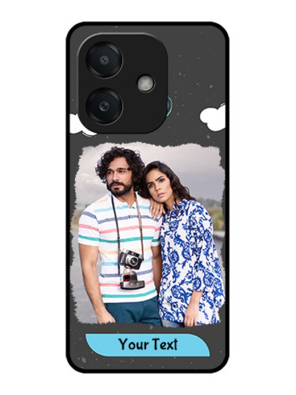 Custom Oppo A3X 5G Custom Metal Phone CaseSplashes With Love Doodles Design