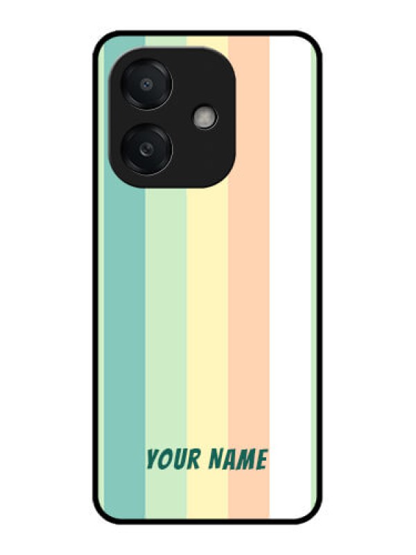 Custom Oppo A3X 5G Custom Metal Phone CaseMulti - Colour Stripes Design