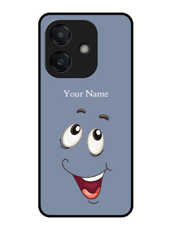 Custom Oppo A3X 5G Custom Metal Phone CaseLaughing Cartoon Face Design