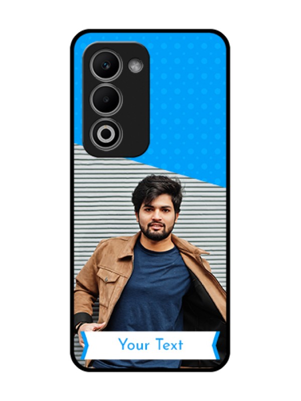 Custom Oppo A5 5G Custom Metal Phone Case - Simple Blue Color Design