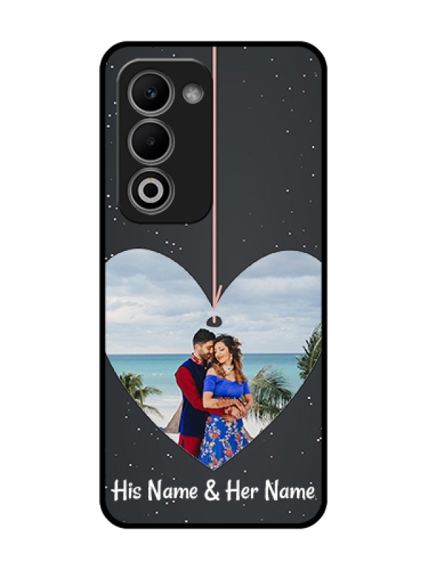 Custom Oppo A5 5G Custom Metal Phone Case - Hanging Heart Design