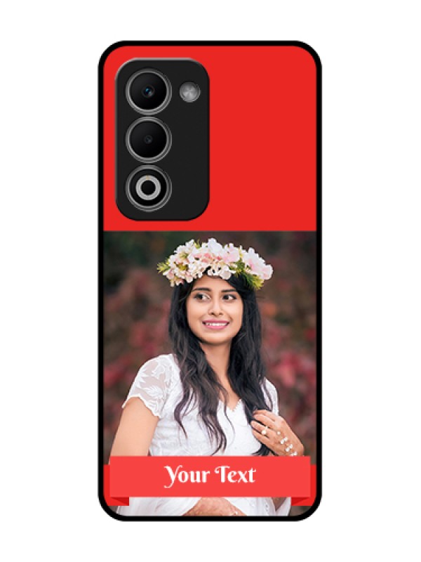 Custom Oppo A5 5G Custom Metal Phone Case - Simple Red Color Design