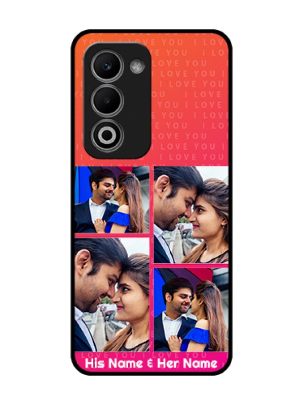 Custom Oppo A5 5G Custom Metal Phone Case - I Love You Pink Design