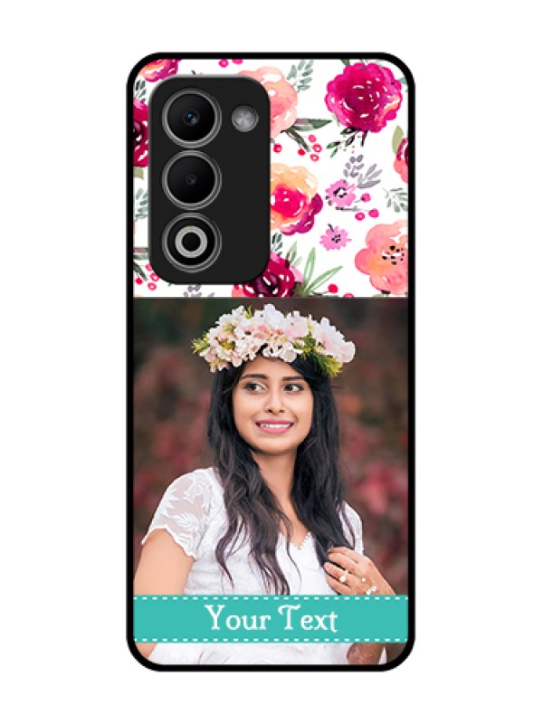 Custom Oppo A5 5G Custom Metal Phone Case - Water Colors Floral Design