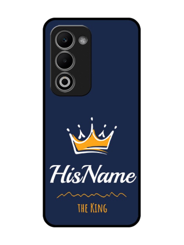 Custom Oppo A5 5G Custom Metal Phone Case - King With Name Design