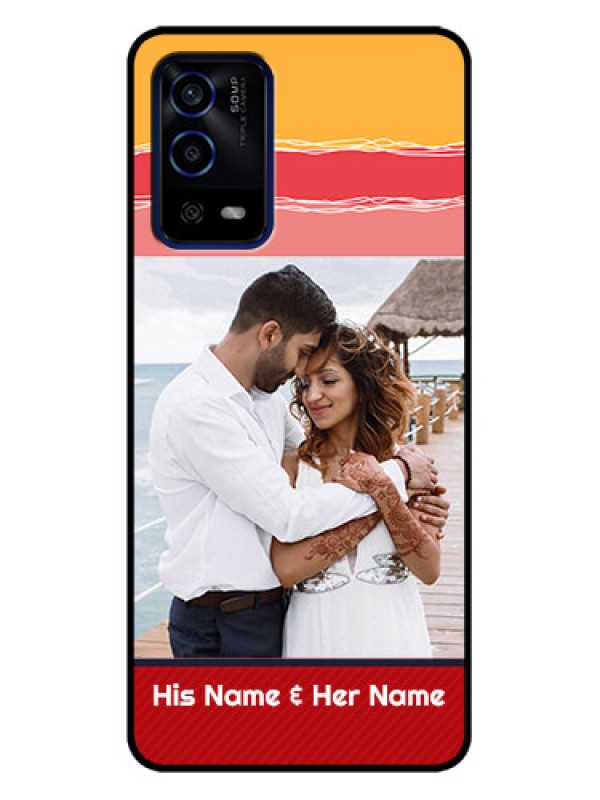 Custom Oppo A55 Custom Metal Phone Case - Colorful Case Design