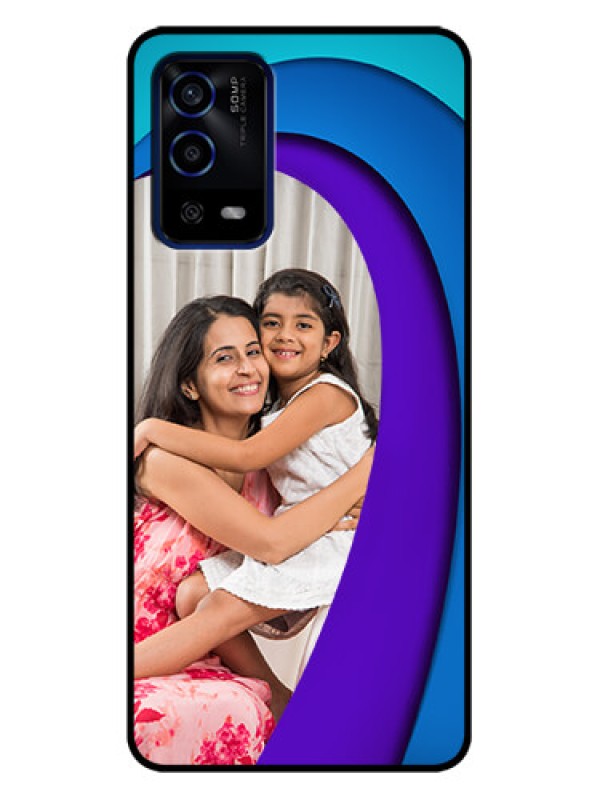 Custom Oppo A55 Custom Metal Phone Case - Simple Pattern Design