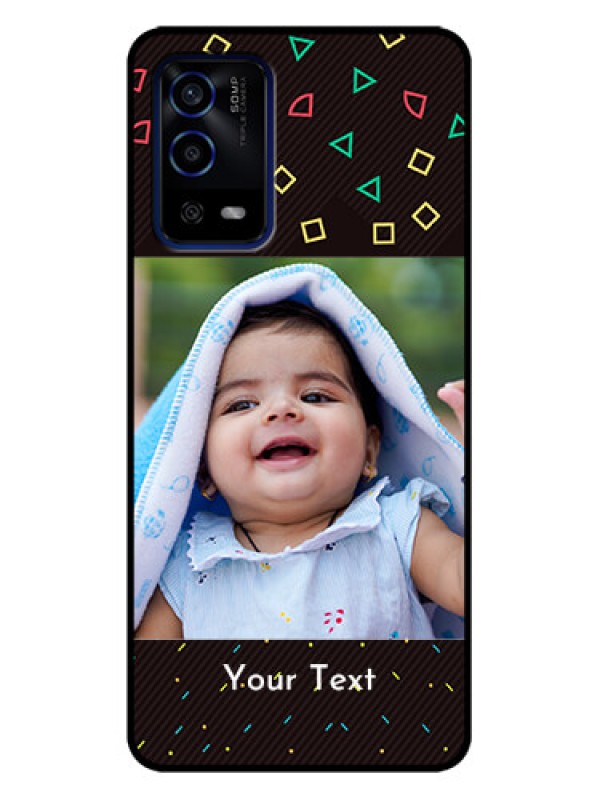 Custom Oppo A55 Custom Metal Phone Case - With Confetti Birthday Design