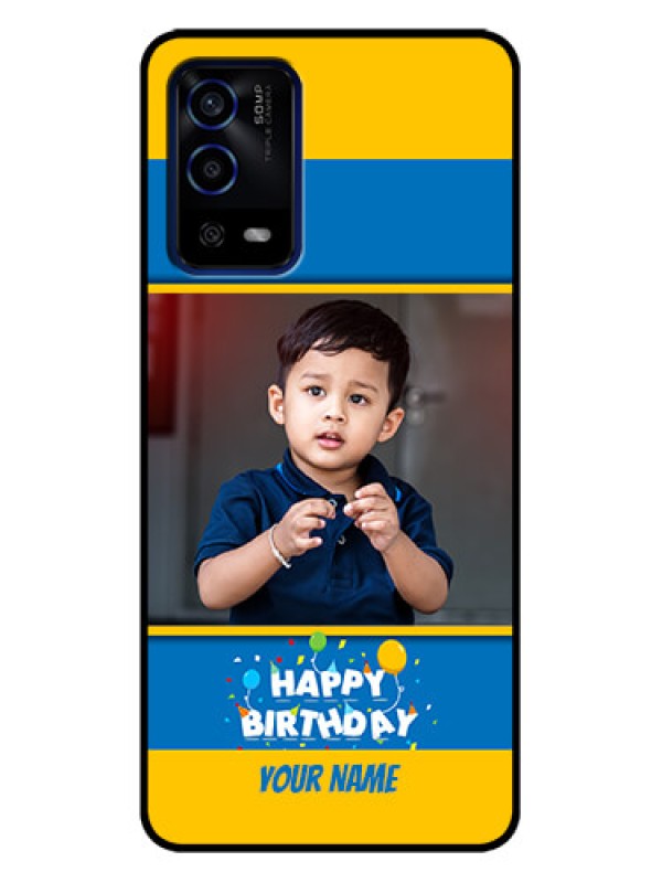 Custom Oppo A55 Custom Metal Phone Case - Birthday Wishes Design