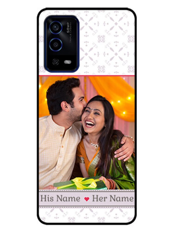 Custom Oppo A55 Custom Metal Phone Case - With Photo And Ethnic Design