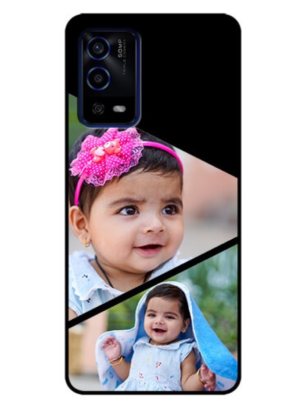 Custom Oppo A55 Custom Metal Phone Case - Semi Cut Design