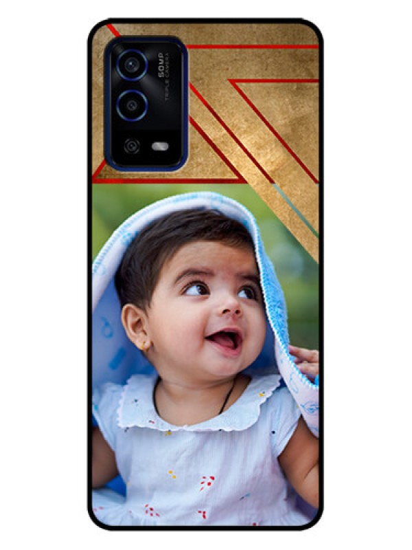 Custom Oppo A55 Custom Metal Phone Case - Gradient Abstract Texture Design