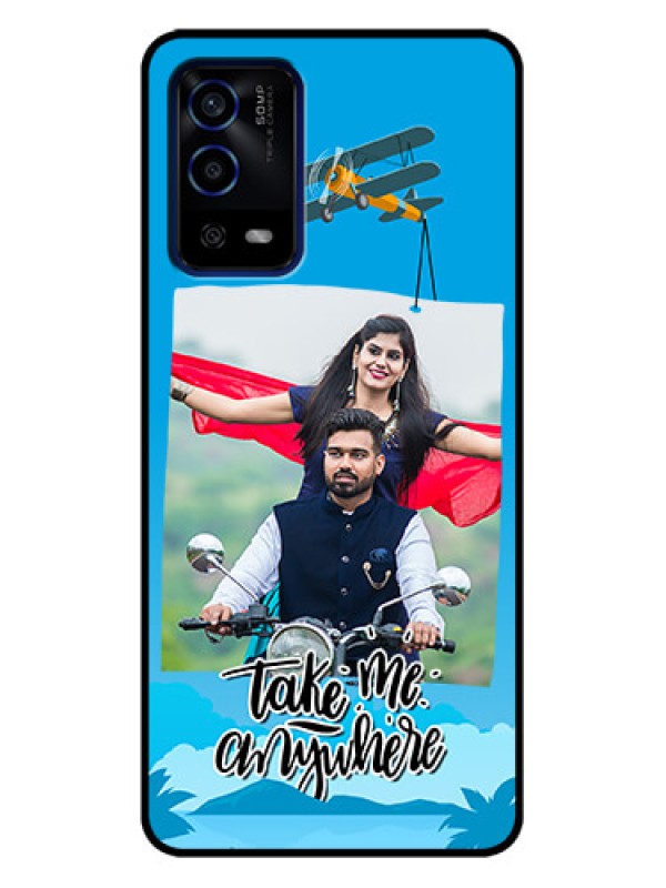 Custom Oppo A55 Custom Metal Phone Case - Traveller Design