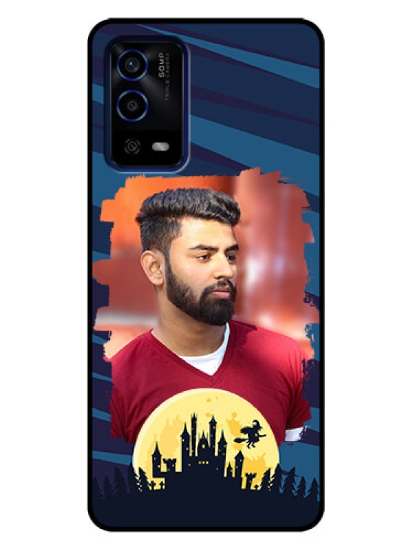 Custom Oppo A55 Custom Metal Phone Case - Halloween Witch Design