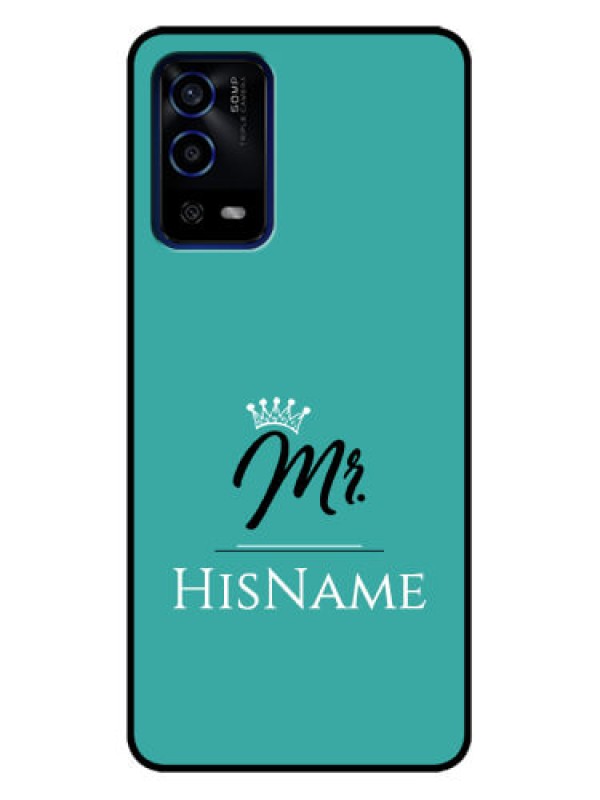 Custom Oppo A55 Custom Metal Phone Case - Mr With Name Design