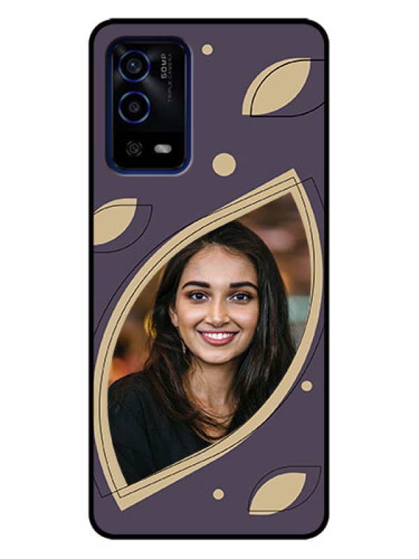 Custom Oppo A55 Custom Metal Phone Case - Falling Leaf Design