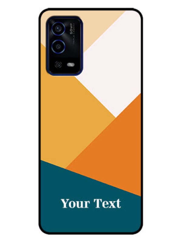 Custom Oppo A55 Custom Metal Phone Case - Stacked Multi - Colour Design