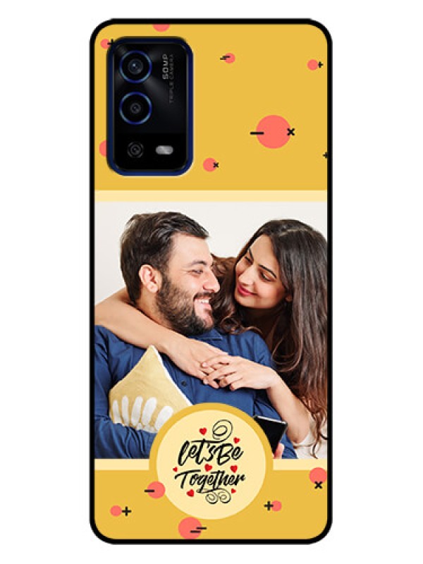 Custom Oppo A55 Custom Metal Phone Case - Lets Be Together Design