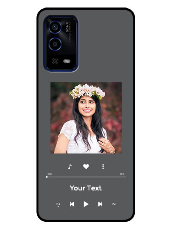 Custom Oppo A55 Custom Metal Phone Case - Play The Music Design